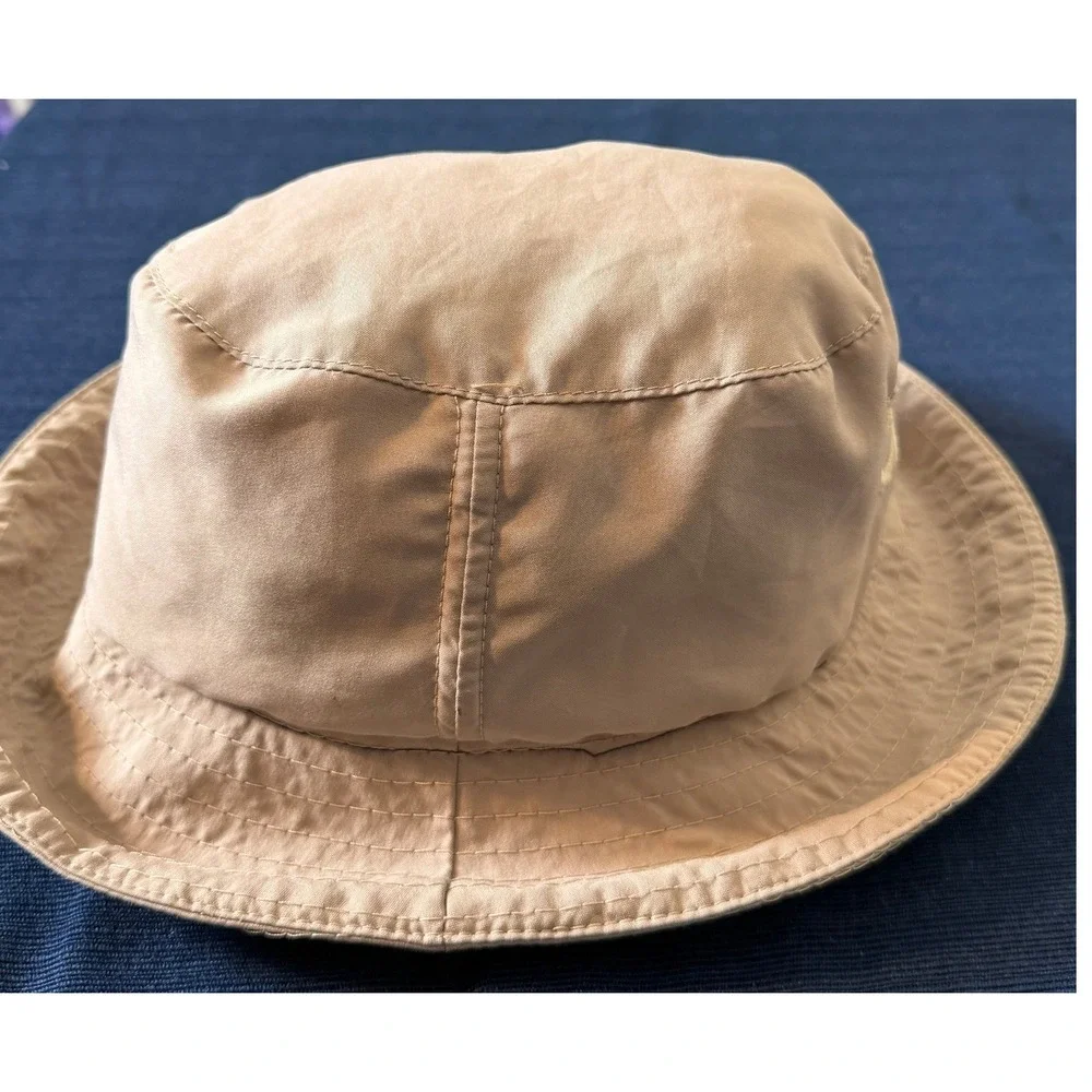 Vintage Zero Restrictions ZR Bucket Hat OS Tan Gore-Tex Water Resistant Gorpcore